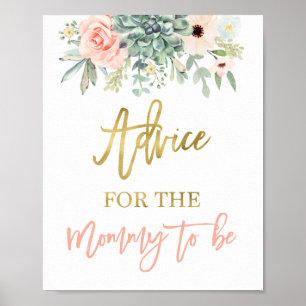 Advice for the mum succulents sign