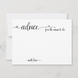 Advice for the Mum to Be Baby Shower Cards