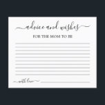 Advice for the Mum to Be card<br><div class="desc">Advice for the Mum to Be minimalist card</div>