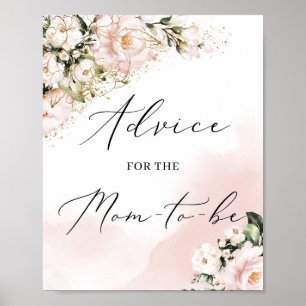 Advice for the mum-to-be game sign blush pink boho