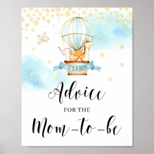 Advice for the mum-to-be sign hot air balloon game