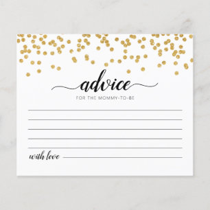 Advice for the Mummy-to-be Card Baby Shower party
