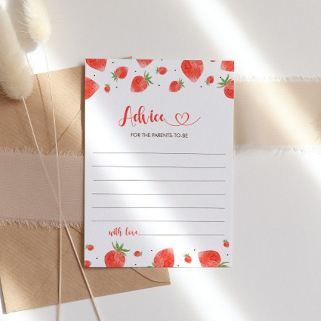 Advice For The Parents, Berry Sweet Baby Shower Invitation (Creator Uploaded)