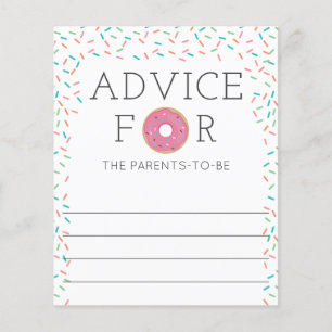 Advice for the Parents Doughnut Baby Shower Game