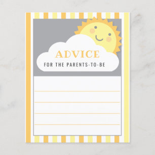 Advice for the Parents Sunshine Baby Shower Game