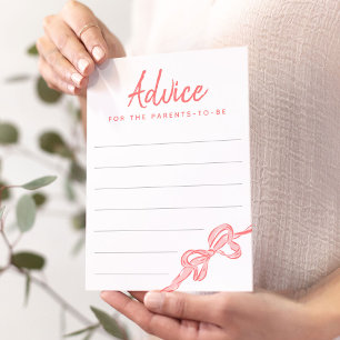 Advice for the Parents-to-be Baby Shower Cards