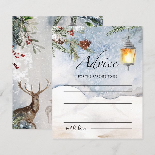 Advice for the parents to be card (Front/Back)