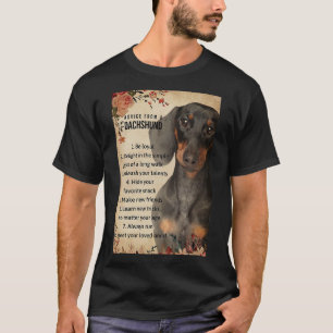 Advice From A Dachshund T-Shirt