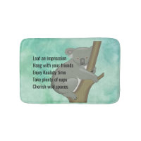 Advice from a Koala Bear Design Bath Mat