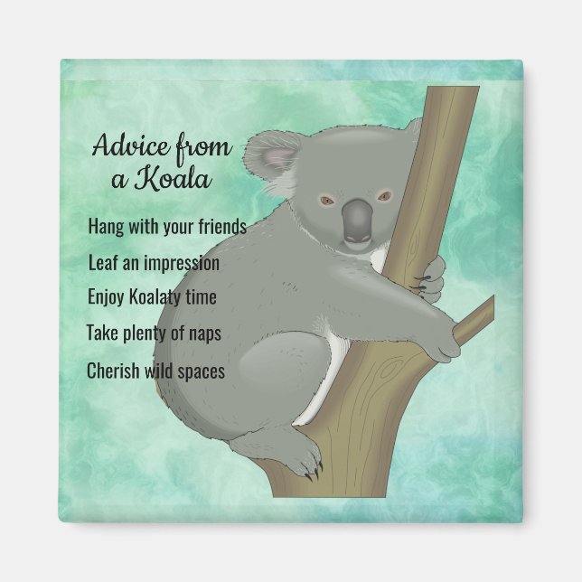 Advice from a Koala Design Magnet (Front)