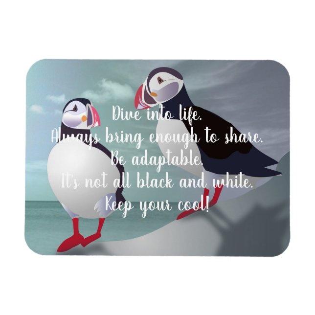 Advice from a Puffin Design Magnet (Horizontal)