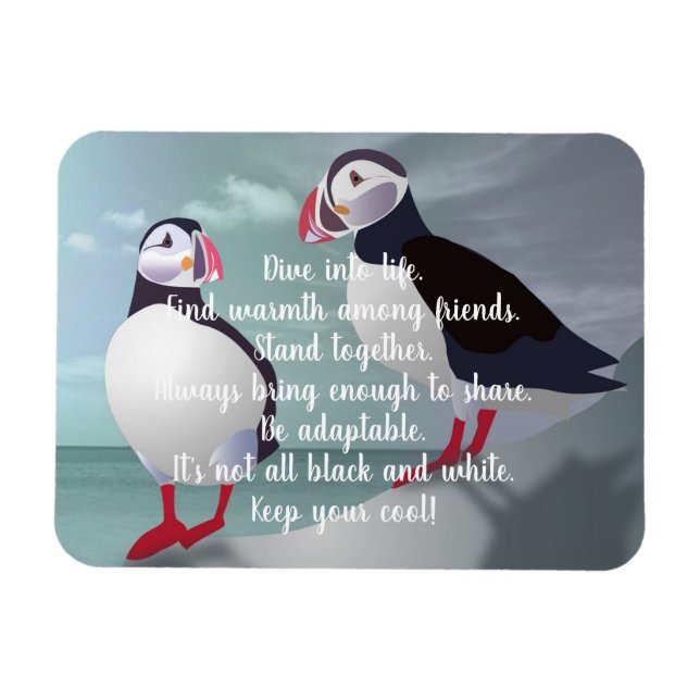 Advice from a Puffin Design Magnet (Horizontal)