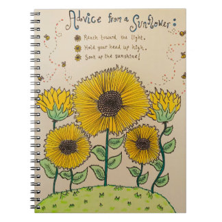 "Advice from a Sunflower" Notebook