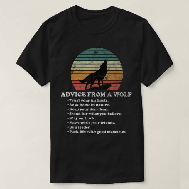 Advice From A Wolf T-Shirt (Design Front)