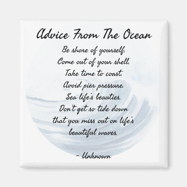 Advice From the Ocean Magnet (Front)