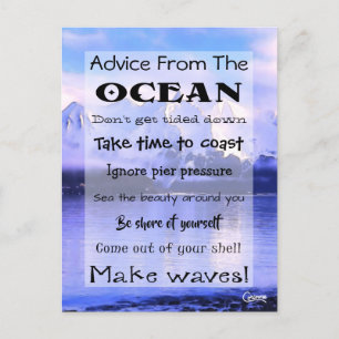 Advice From the Ocean - Postcard
