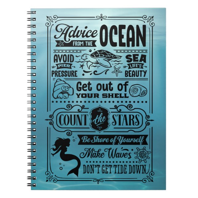 Advice from the Sea Notebook (Front)