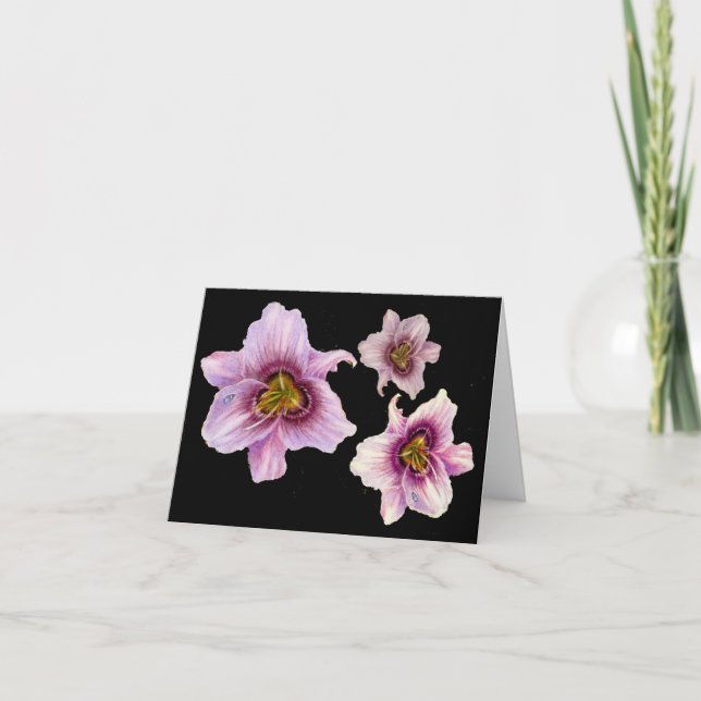 Advice from Three Tiger Lillies Card (Front)