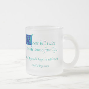 Advice Frosted Glass Coffee Mug