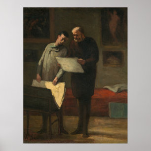 Advice to a Young Artist - Honoré Daumier Fine Art Poster