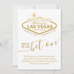 Advice to Bet On Las Vegas Theme Wishes & Advice<br><div class="desc">Las Vegas Theme Wedding or Bridal Shower Advice & Well Wishes Card features a Personalised Name Welcome to Fabulous Las Vegas Sign in White and Gold with fun and unique "Advice We Can Bet On" wording and space for marriage advice, well wishes, and travel advice for the newlywed couple. This...</div>