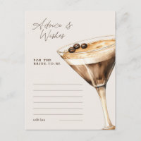 Advice & Wishes Espresso Martini Shower Game