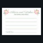 Advice Wishes Floral Watercolor Wedding Cards<br><div class="desc">These beautiful floral advice and wishes cards will be the perfect addition to a wedding shower or at the wedding reception. This design features a combination of handwriting and block fonts in sage green and highlighted by a watercolor bouquet. There is space available for guests to leave their favourite date...</div>