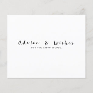 Advice & Wishes Modern Wedding Engagement Shower