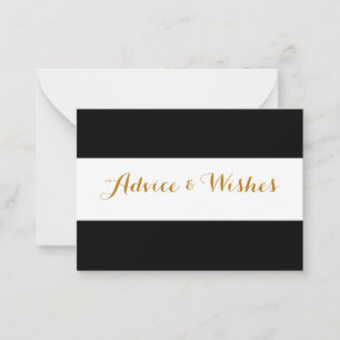 Advice & Wishes Wedding Cards