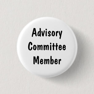 Advisory Committee Member 3 Cm Round Badge