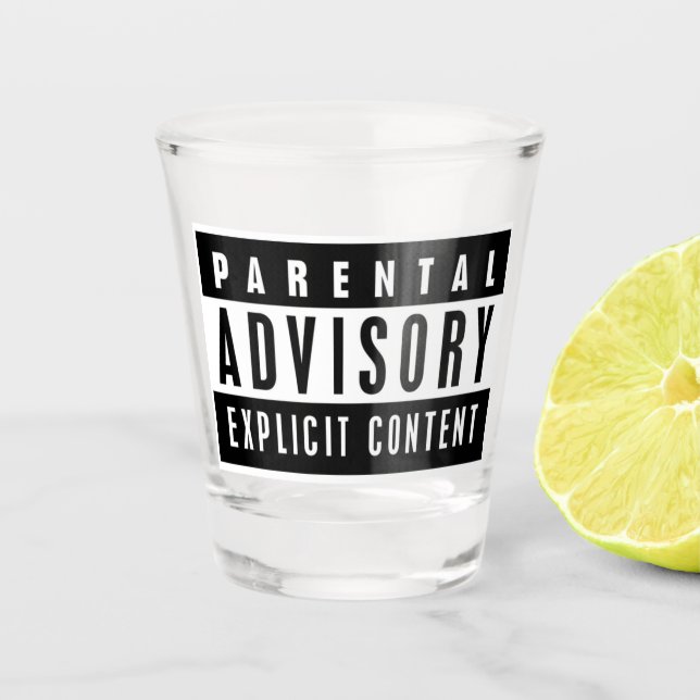 Advisory Shot glass (Front)