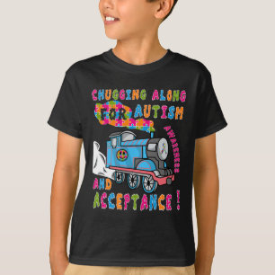 Advocate Acceptance Train Puzzle Cool Autism Aware T-Shirt