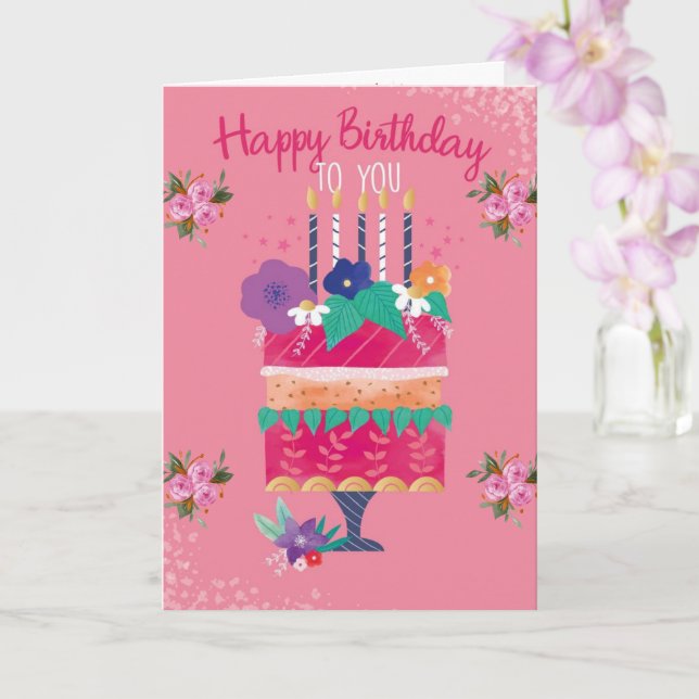 Advocate Art London Seville new York Birthday Card (Orchid)