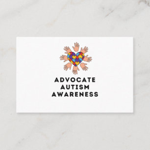 Advocate Autism awareness Business Card