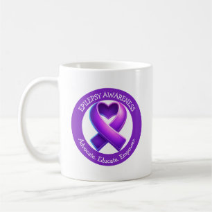 Advocate. Educate. Empower.  Epilepsy Awareness Coffee Mug