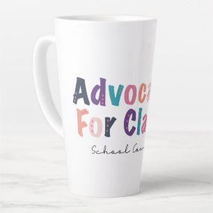 Advocating for Clarity - School Counsellor Latte Mug
