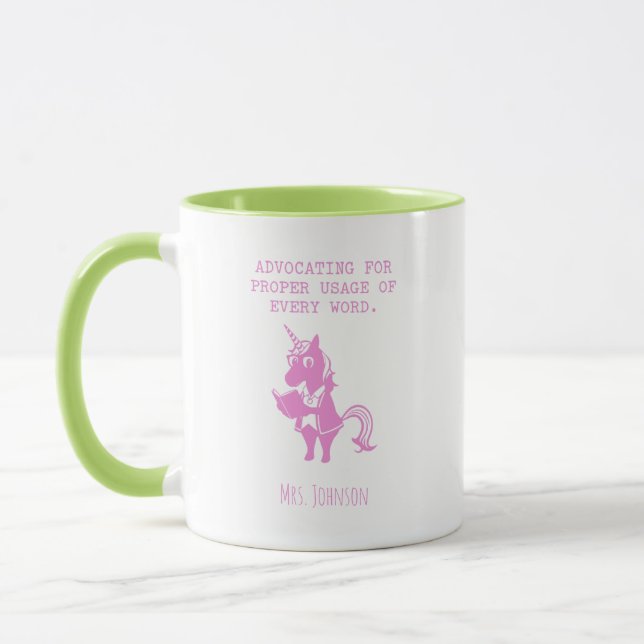 Advocating Proper Usage Every Word English Mug (Left)