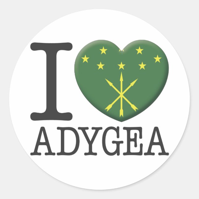 Adygea Classic Round Sticker (Front)
