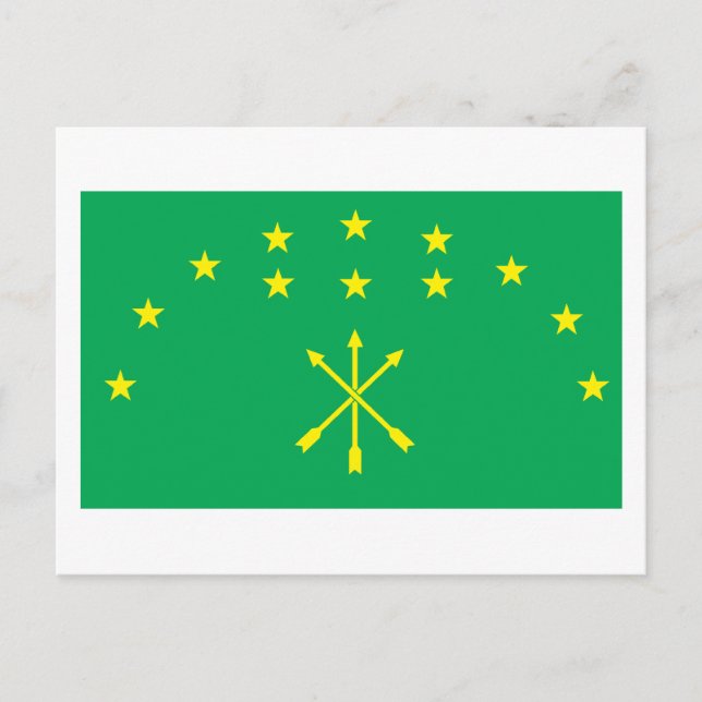 Adygea Flag Postcard (Front)