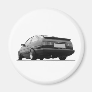 AE86 Black & White Magnet