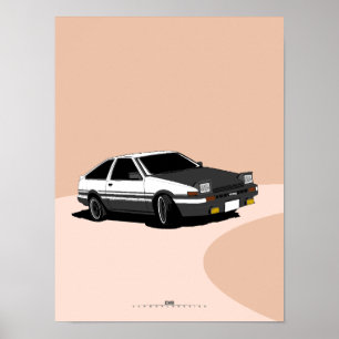 AE86 Trueno Poster