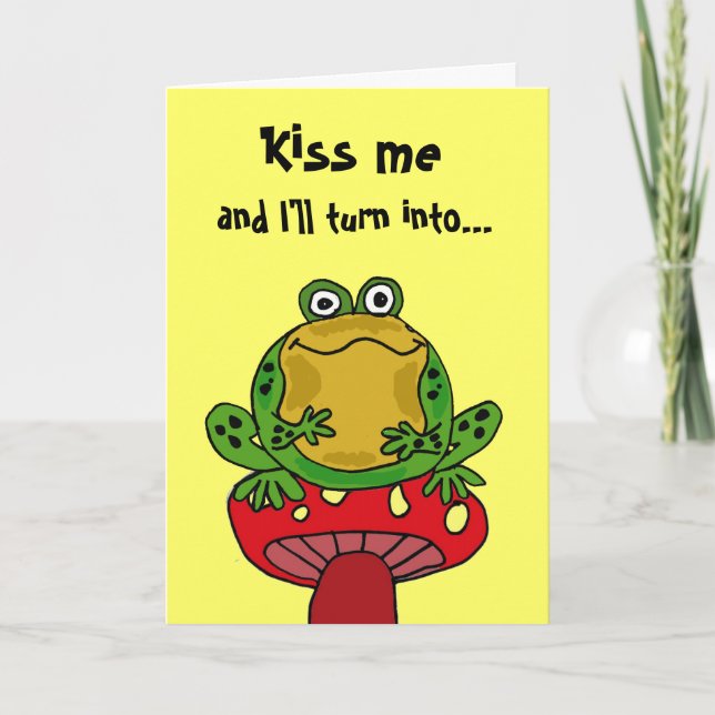 AE- Funny Frog Birthday Card (Front)