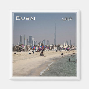 AE # United Arab Emirates Dubai - Beach in Jumeira Magnet