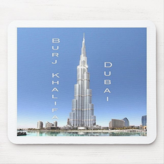 AE United Arab Emirates - Dubai - Burj Khalifa Mouse Mat (Front)