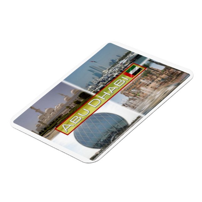 AE United Arab Emirqted - Abu Dhabi - Magnet (Left Side)