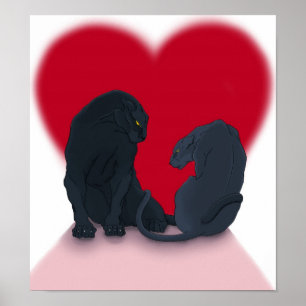 AE Valentine Panthers Poster