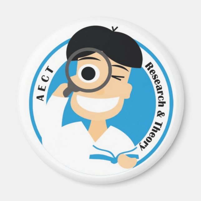 AECT Research and Theory Magnet-Male Logo Magnet (Front)