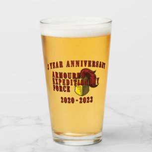 AEF Style Beer Glass 3 Year