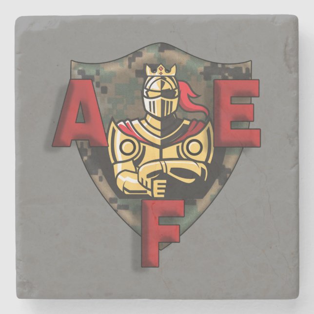 AEF Style Legacy Logo Stone Coaster (Front)