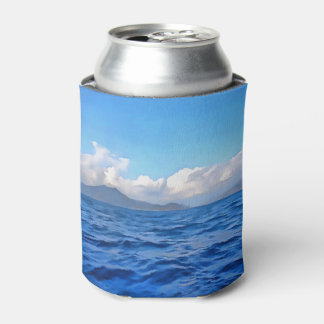Aegean Blue Marmaris Turquoise Coast Painting Can Cooler